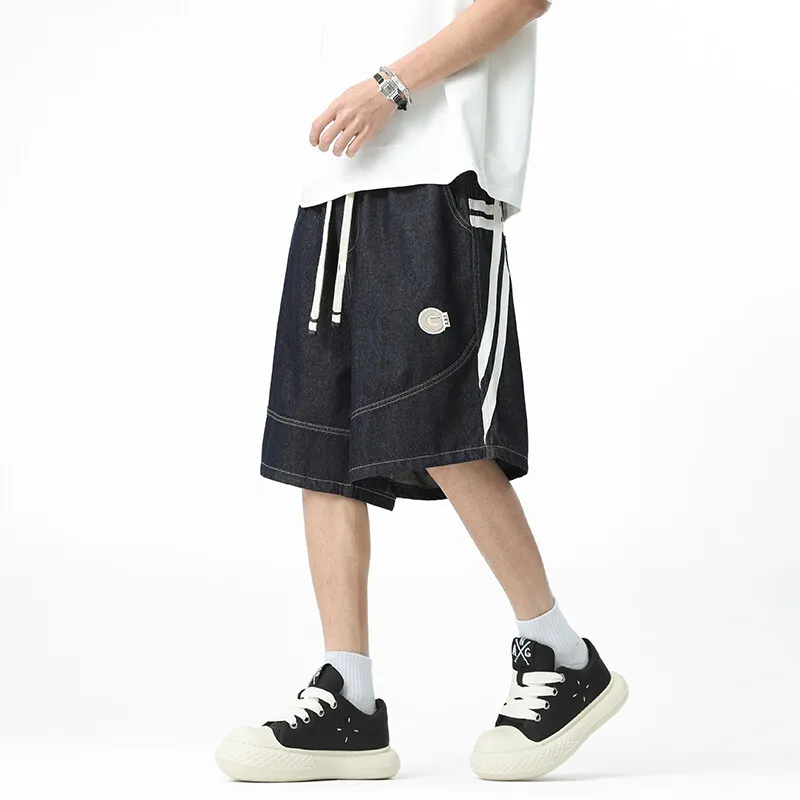 Michael Rock Denim Shorts Unisex-2