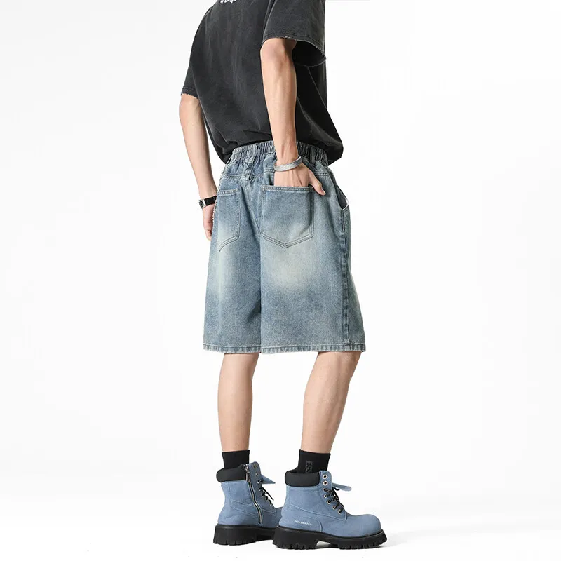Michael Rock Denim Shorts Unisex-12