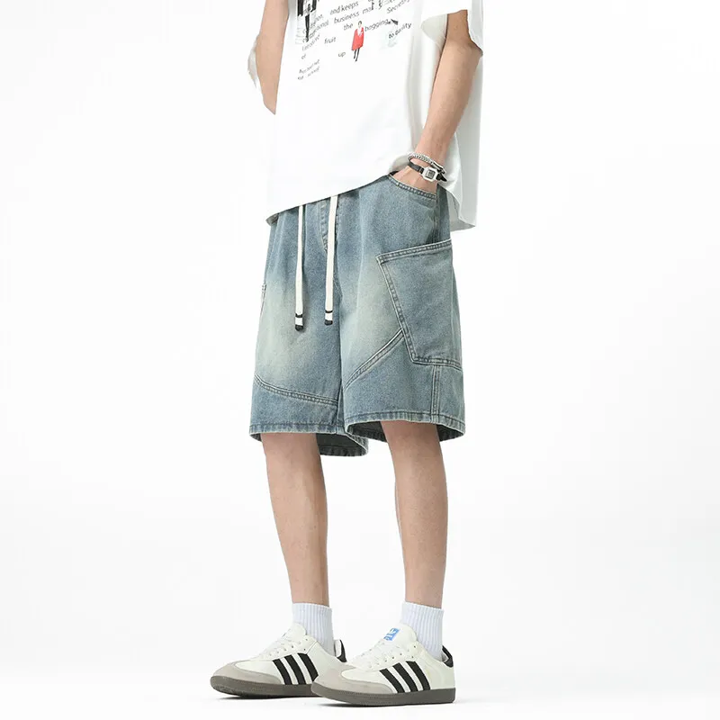Michael Rock Denim Shorts Unisex-6