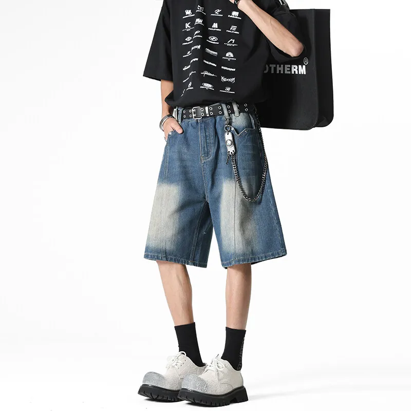 Michael Rock Denim Shorts Unisex-7