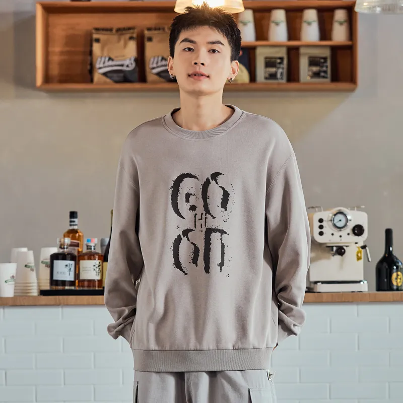 Tonlion Spring Autumn And Winter Sweatshirt Loose Fit Style Men's-2