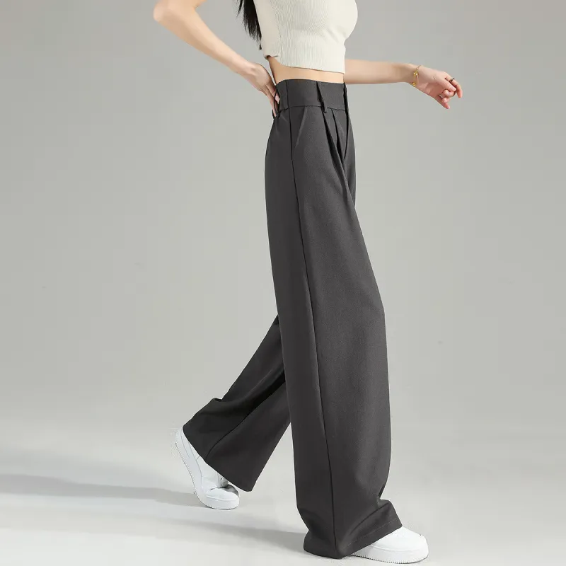 Tonlion Suit Trousers Women's Dark Gray-3
