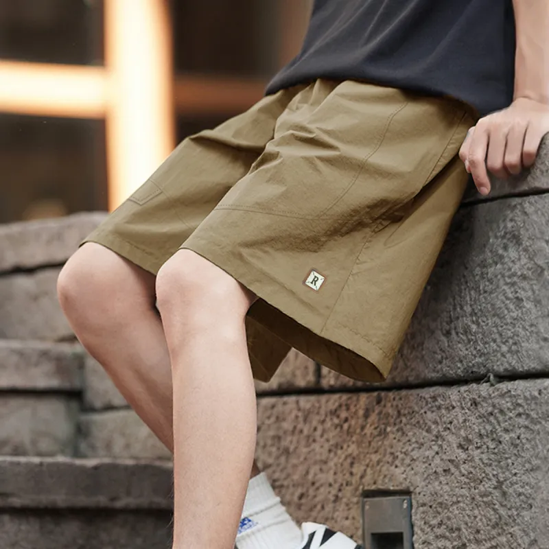 Tonlion Casual Shorts Men's Dark Khaki-4