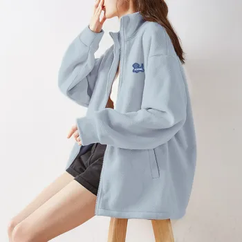 Tonlion Velvet feel Coat Women's Tranquil Blue