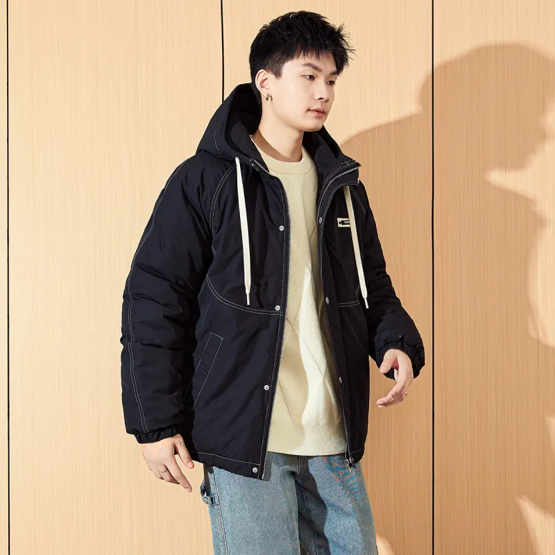 Tonlion Puffer Jackets Men Black-3