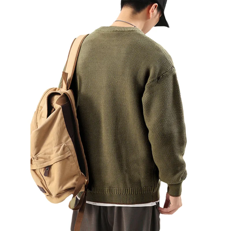 Tonlion Sweater Men's Dark Brown-0