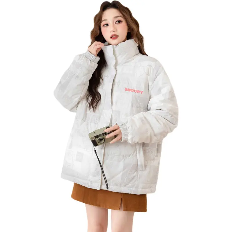 Tonlion Puffer Jacket Women's Gray Tone-3
