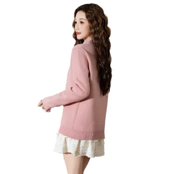 Tonlion Knitwear Women's Sheer Pink