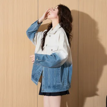 Tonlion Denim Jacket Women's Light Blue