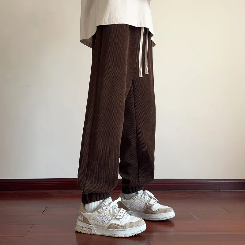 Tonlion Casual Pants Men's Vintage Brown-2