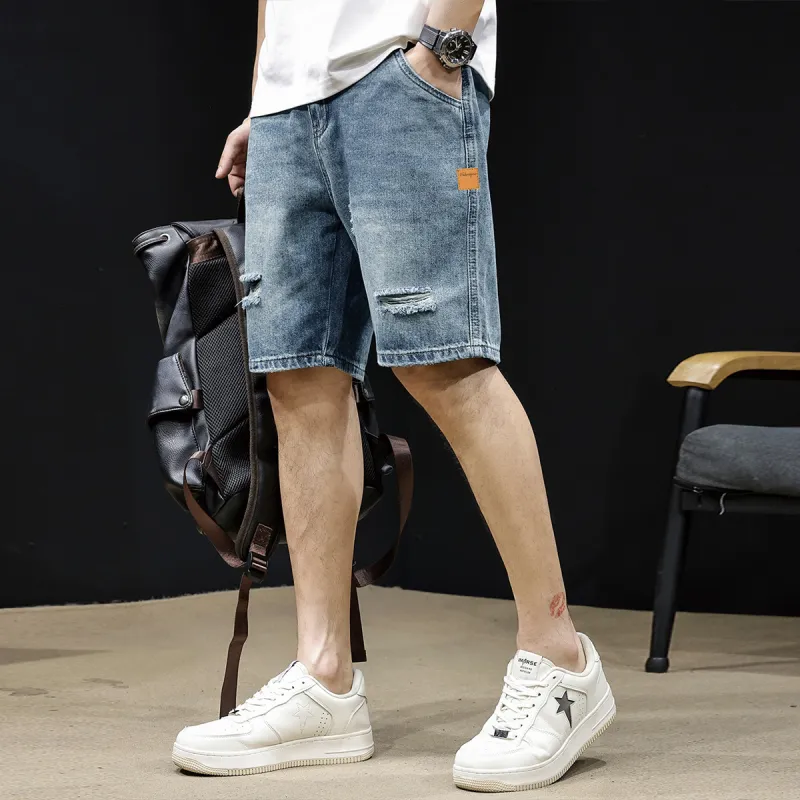 Tonlion Denim Shorts Men-6