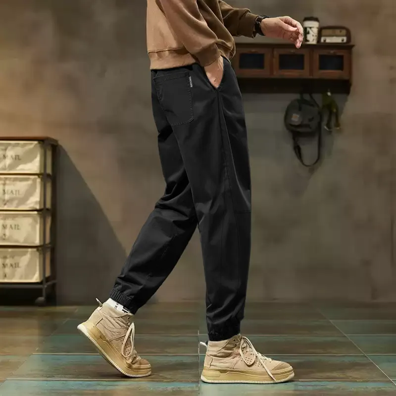 Tonlion Casual Pants Men Black-3