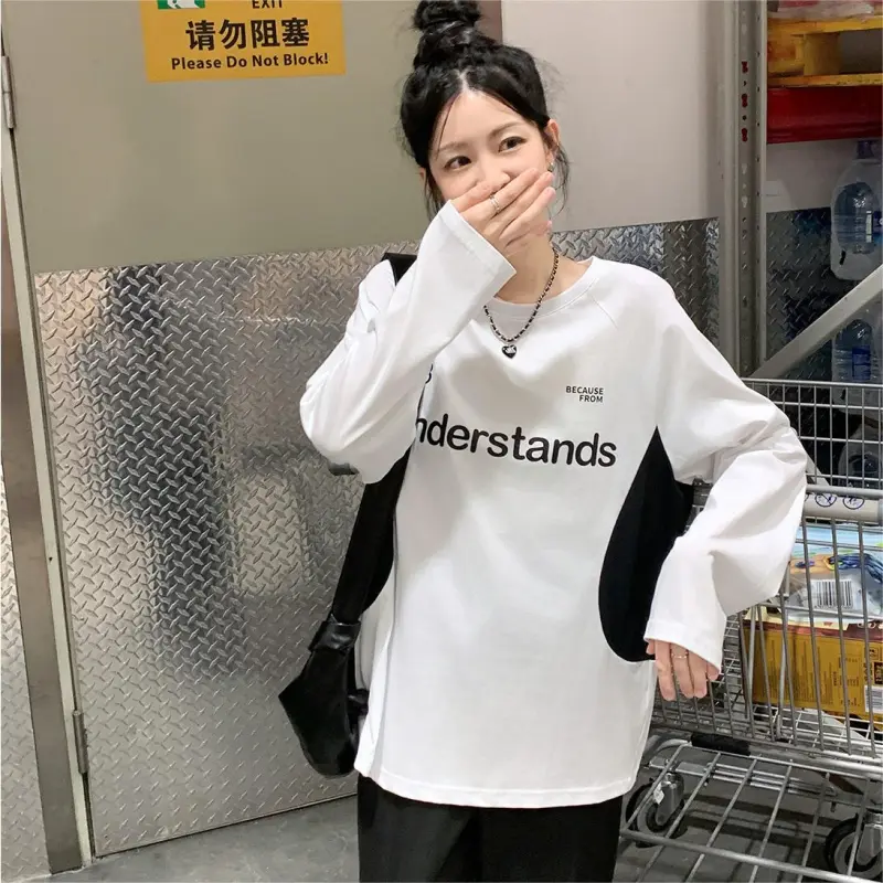 Tonlion T Shirt Women's Raw White-4