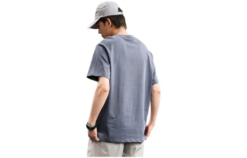 Tonlion T Shirts Men Ink Blue-3