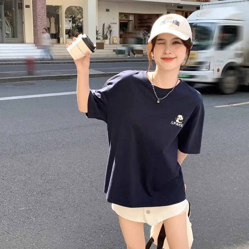 Tonlion Regular T Shirt Women's-7