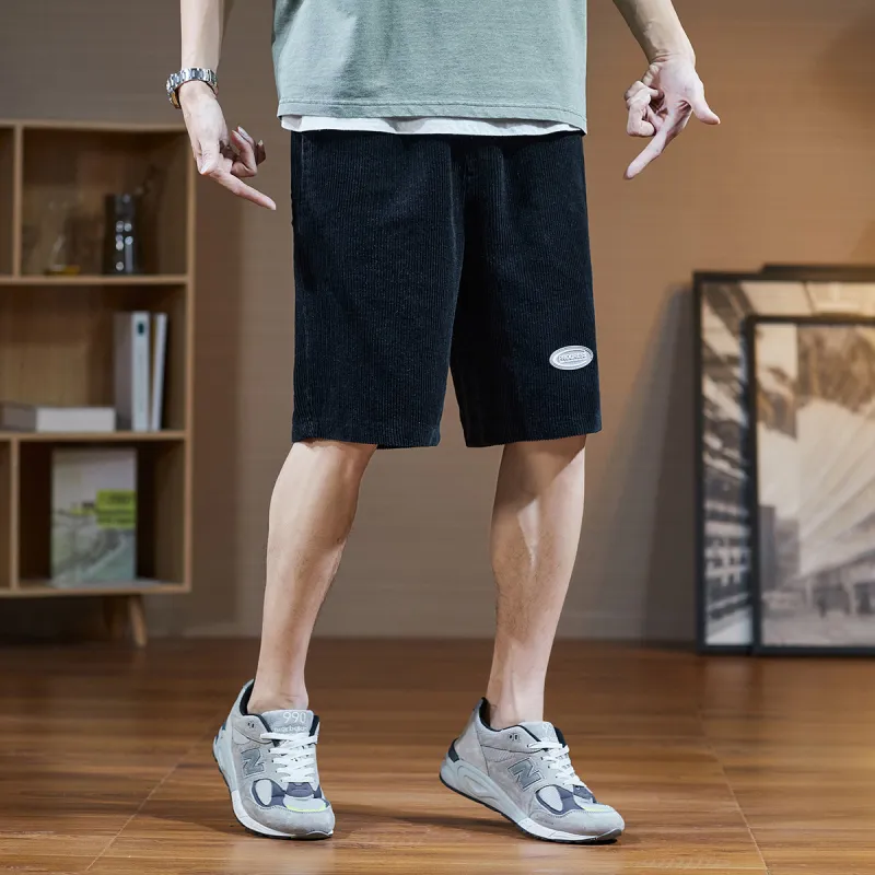 Tonlion Casual Shorts Men Black-2