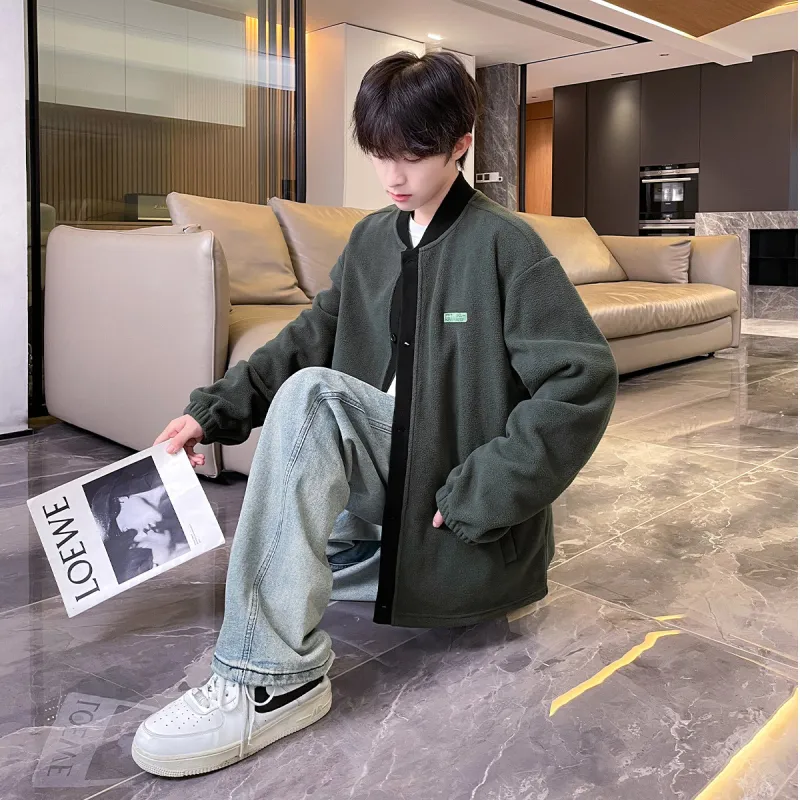 Tonlion Velvet Jackets Men-7