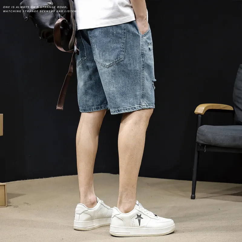 Tonlion Denim Shorts Men-8