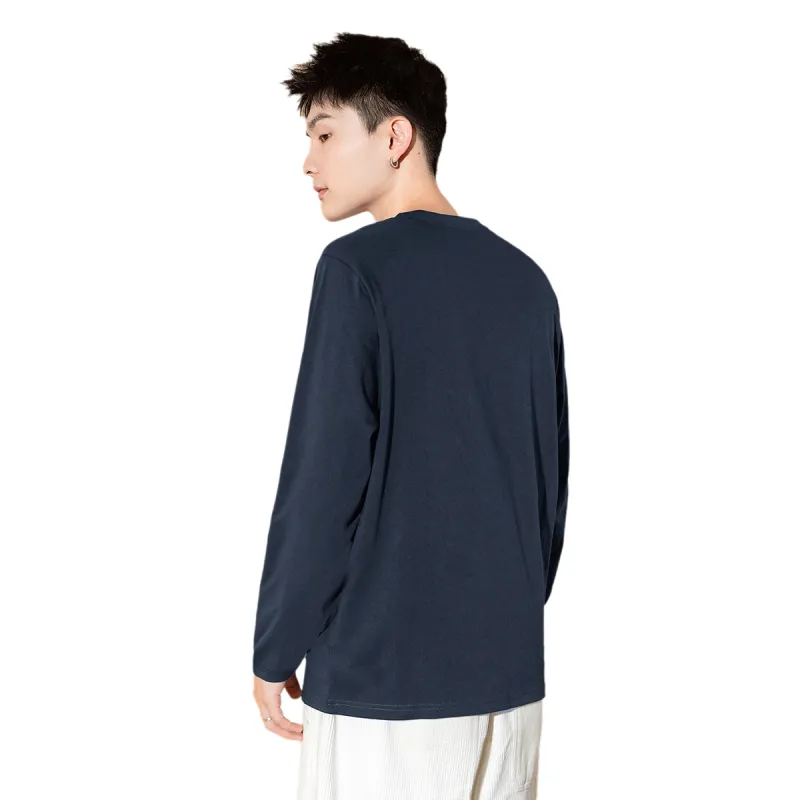 Tonlion T-Shirt Men's Navy Blue-1