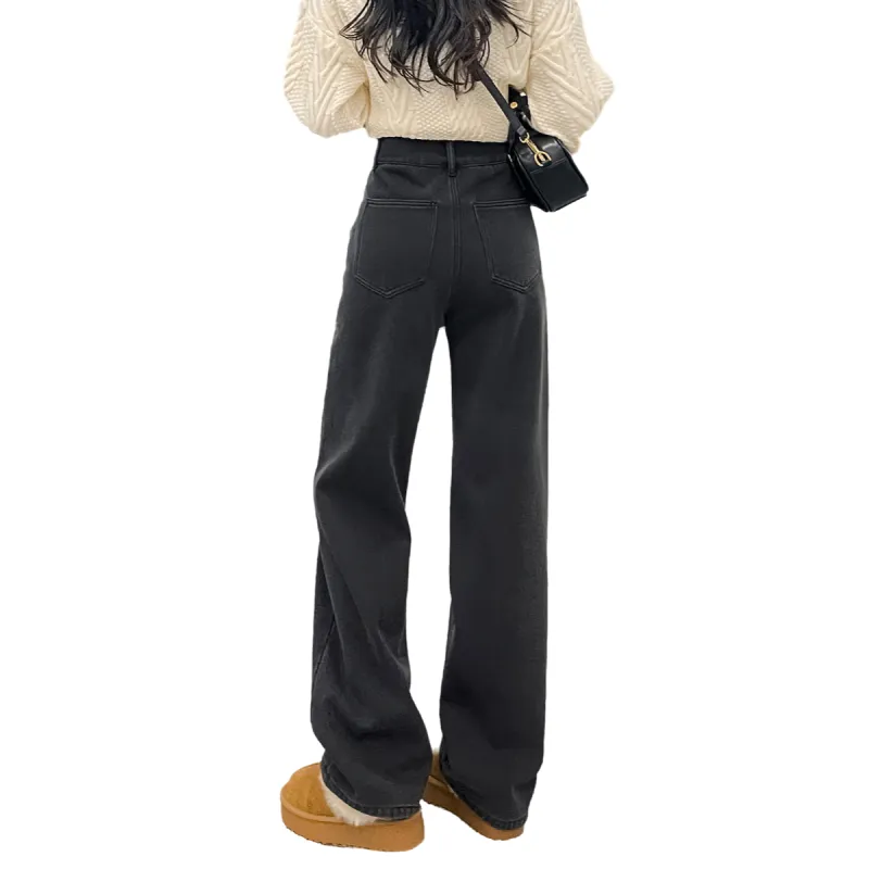 Tonlion Jeans Women's Black Gray Color-1