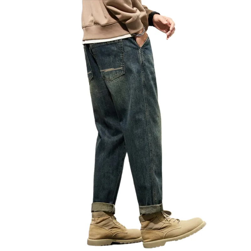 Tonlion Jeans Men's Dark Denim Blue-1