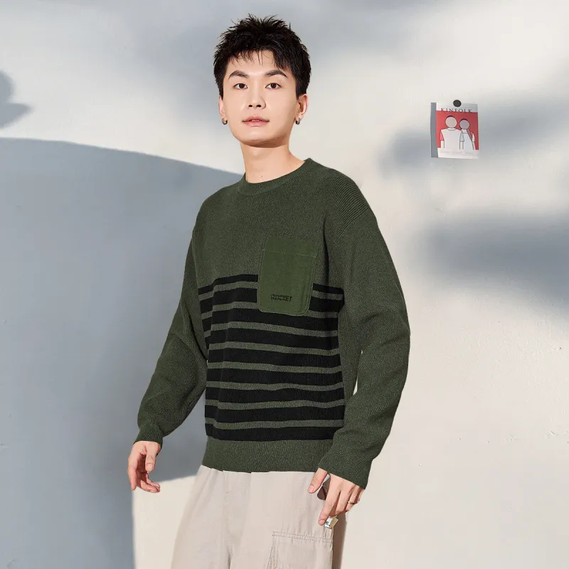 Tonlion Sweater Men's Dark Green-3