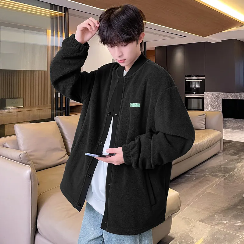 Tonlion Velvet Jackets Men-2