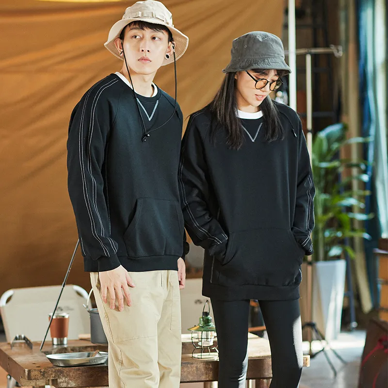 Tonlion Sweatshirts Unisex Black-2