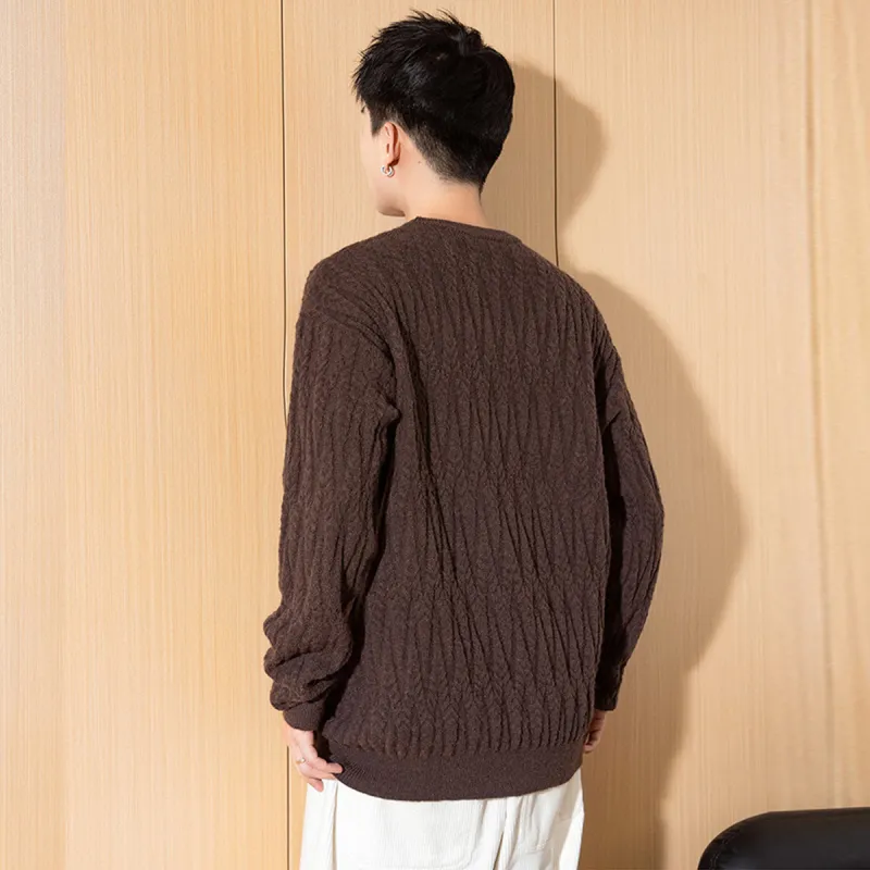 Tonlion Sweater Men's Vintage Brown-1