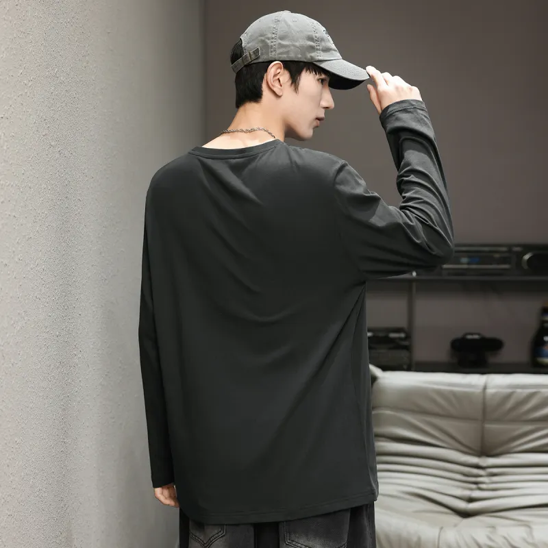 Tonlion Long Sleeved T Shirts Men's-6