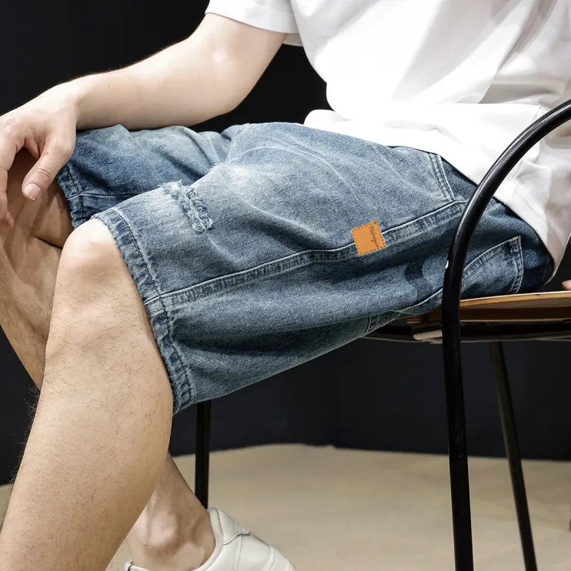 Tonlion Denim Shorts Men-9