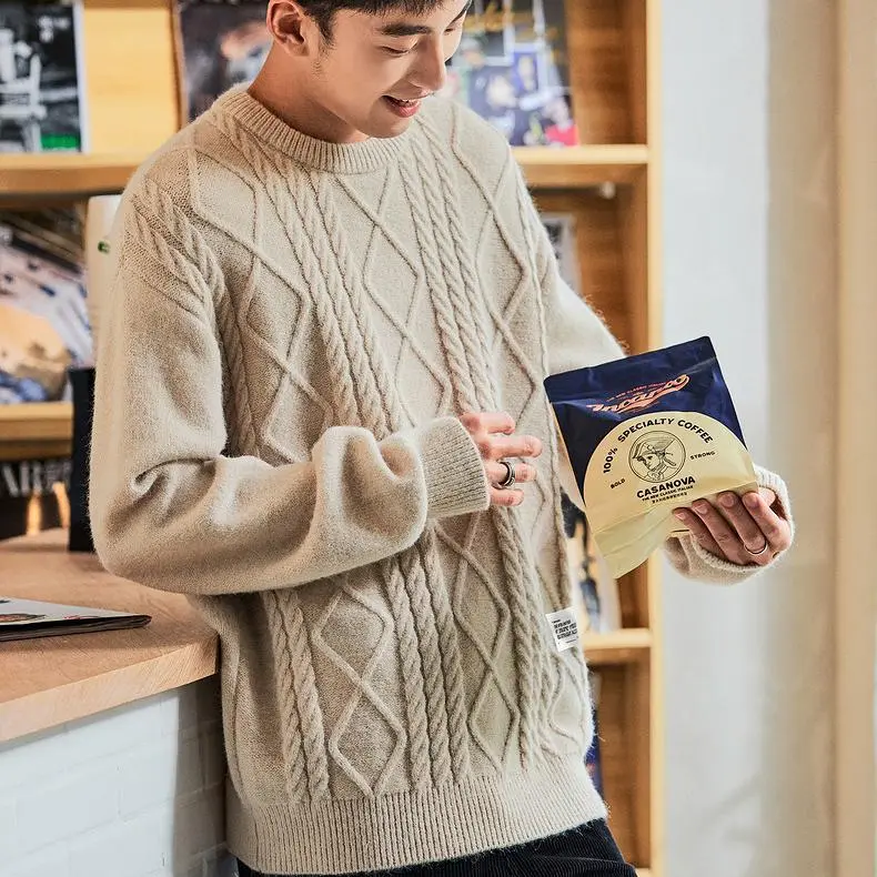 Tonlion Sweaters Men Heather Gray-2