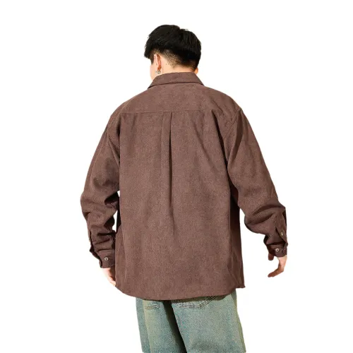 Tonlion Tunic shirts Men Brown