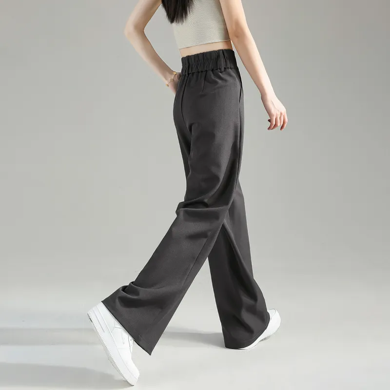 Tonlion Suit Trousers Women's Dark Gray-4