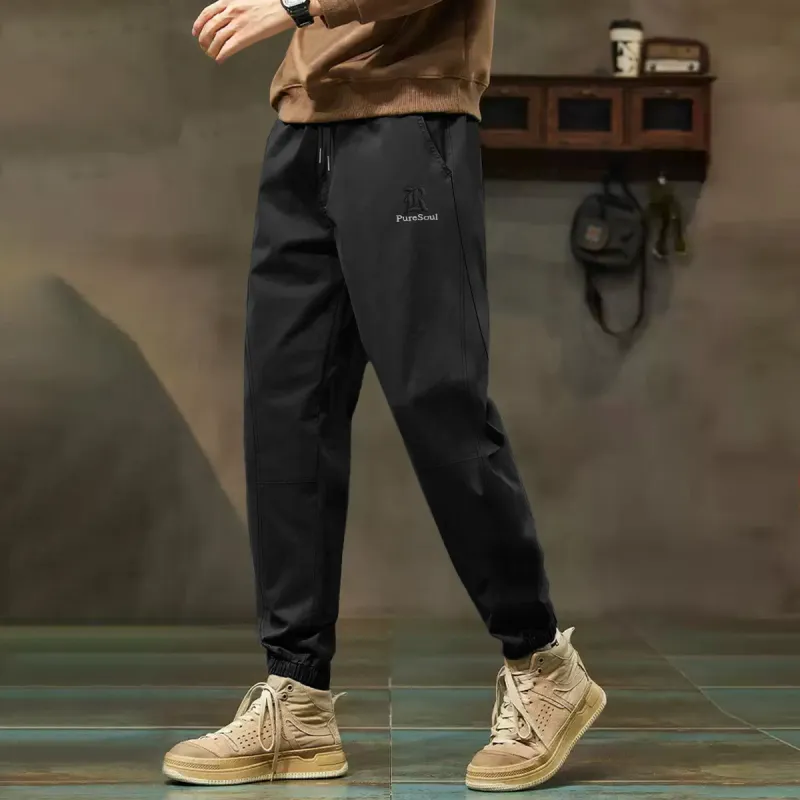 Tonlion Casual Pants Men Black-2