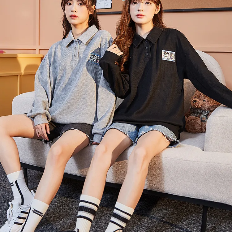 Tonlion Sweatshirt Women's Light Heather Gray-4