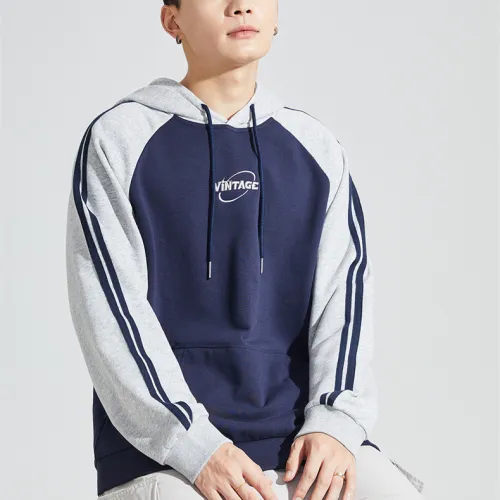 Tonlion Sweatshirts Men Navy Blue