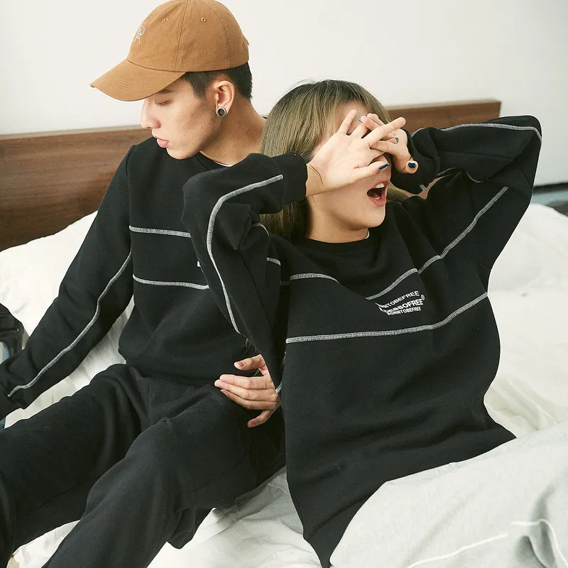 Tonlion Sweatshirts Men Black-4