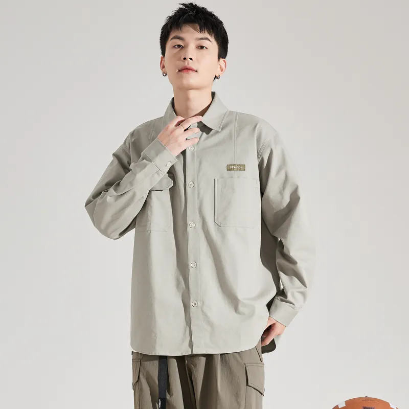 Tonlion Long Sleeved Shirts Men's-4