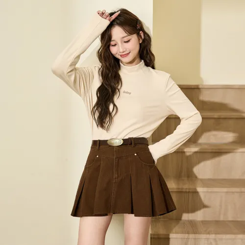 Tonlion T Shirt Women's Apricot