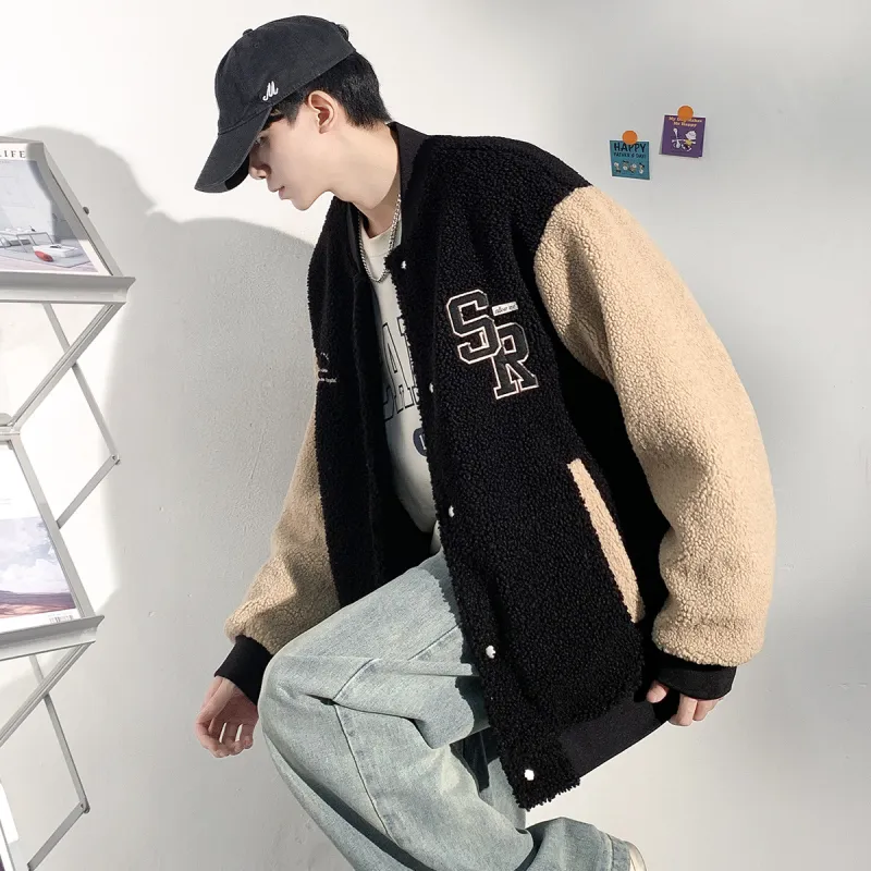 Tonlion Velvet Jackets Men-5