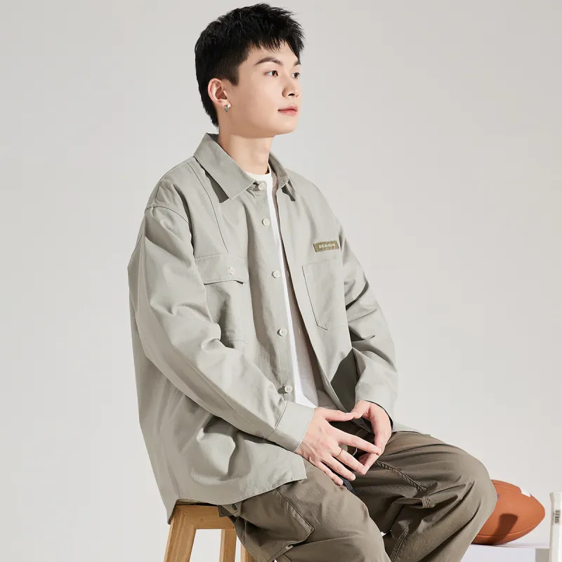 Tonlion Long Sleeved Shirts Men's-5