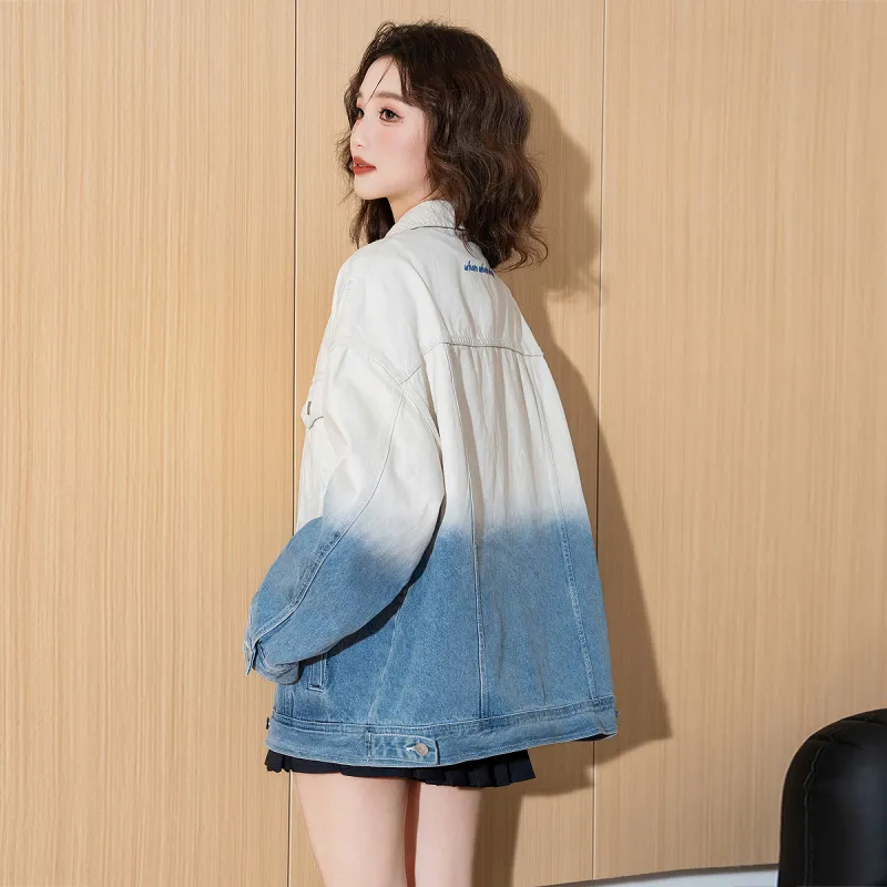 Tonlion Denim Jacket Women's Light Blue-2