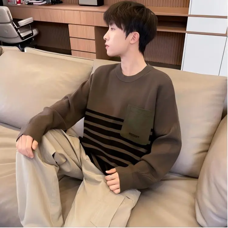 Tonlion Sweaters Men Dark Green-2