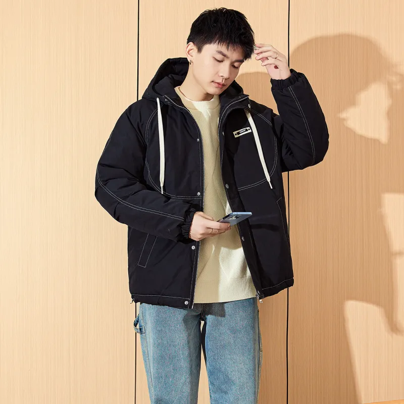 Tonlion Puffer Jackets Men Black-4