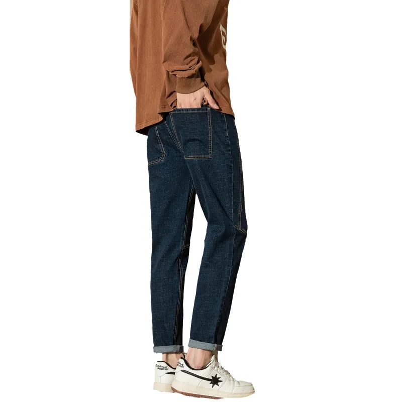 Tonlion Jeans Men's Dark Gray Blue-1