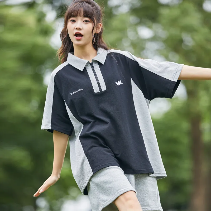 Tonlion Polo Shirt Women's Black-3