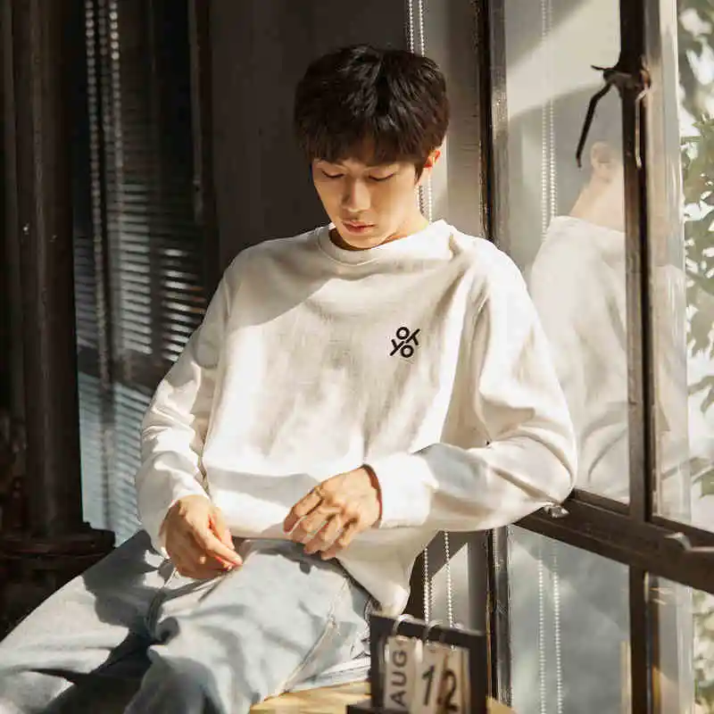 Tonlion Long Sleeved T Shirts Men's-1