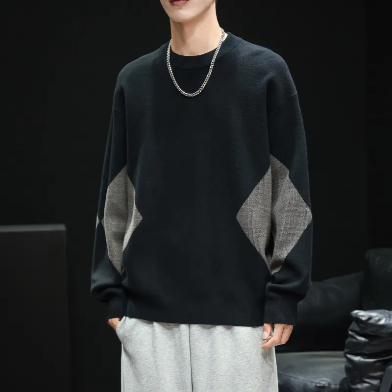 Tonlion Sweaters Men Black-4