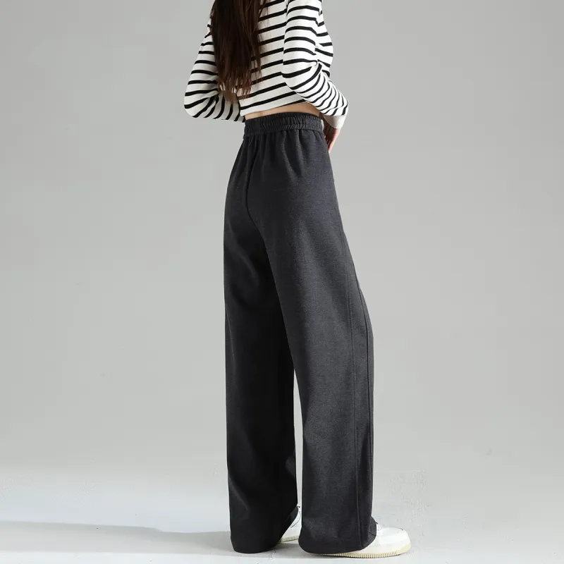 Tonlion Casual Pants Women's Charcoal Gray-5